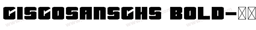 CiscoSansCHS Bold字体转换